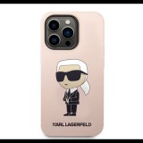Karl Lagerfeld Liquid Ikonik NFT Apple iPhone 14 Pro szilikon hátlap tok rózsaszín (KLHCP14LSNIKBCP) (KLHCP14LSNIKBCP) - Telefontok