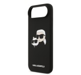 KARL LAGERFELD LIQUID SILICONE DOUBLE HEADS MAGSAFE szilikon telefonvédő (ütésállóság, MagSafe) FEKETE Apple iPhone 17 Air