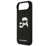 KARL LAGERFELD LIQUID SILICONE DOUBLE HEADS MAGSAFE szilikon telefonvédő (ütésállóság, MagSafe) FEKETE Apple iPhone 17 Pro Max
