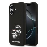 Karl Lagerfeld Liquid Silicone K&CH Sketch MagSafe tok iPhone 17 készülékhez fekete