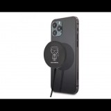 Karl Lagerfeld MagSafe Vezeték nélküli töltő - Fekete (15W) (KF000566)