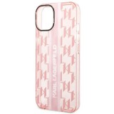 Karl Lagerfeld Mono Vertical Stripe Apple iPhone 14 Plus tok pink (KLHCP14MHKLSPCP) (KLHCP14MHKLSPCP) - Telefontok
