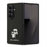 Karl Lagerfeld PU Saffiano Karl and Choupette Samsung F966B Galaxy Z Fold7 hátlapvédő tok fekete (KLHCZFD7SAPKCNPK)