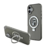 Karl Lagerfeld Ringstand Karl and Choupette MagSafe tok iPhone 16 Plus készülékhez fekete