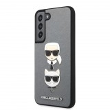 Karl Lagerfeld Samsung S22 Karl et Choupette ezüst tok (KLHCS22SSAKICKCSL) (KLHCS22SSAKICKCSL) - Telefontok