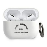 Karl Lagerfeld Silicone RSG AirPods Pro tok fehér (KLACAPSILRSGWH) (KLACAPSILRSGWH) - Fülhallgató tok