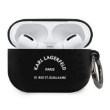 Karl Lagerfeld Silicone RSG AirPods Pro tok fekete (KLACAPSILRSGBK) (KLACAPSILRSGBK) - Fülhallgató tok