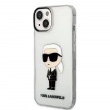 Karl Lagerfeld tok átlátszó (KLHCP14MHNIKTCT) Iphone 14 Plus készülékhez (127420) - Telefontok
