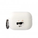 Karl Lagerfeld tok fehér (KLAP2RUNCHH) Airpods Pro készülékhez (127381) - Fülhallgató tok