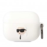 Karl Lagerfeld tok fehér (KLAPRUNIKH) Airpods Pro készülékhez (127397) - Fülhallgató tok