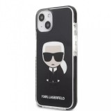 Karl Lagerfeld tok fekete KLHCP13STPEIKK Apple iPhone 13 Mini készülékhez