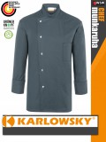 Karlowsky ANTHRACITE LARS kevertszálas 95C-on mosható hosszúujjú férfi séf kabát - munkaruha