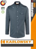 Karlowsky ANTHRACITE NEW-IDENTITY lélegző 95C-on mosható hosszúujjú férfi séf ing - munkaruha