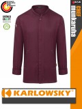 Karlowsky AUBERGINE GREEN-GENERATION lélegző újrahasznosított anyagú hosszúujjú férfi séf ing - munkaruha