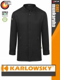 Karlowsky BLACK GREEN-GENERATION lélegző újrahasznosított anyagú hosszúujjú férfi séf ing - munkaruha