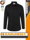 Karlowsky BLACK MODERN-EDGE lélegző 95C-on mosható hosszúujjú férfi séf ing - munkaruha