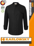 Karlowsky BLACK MODERN-TOUCH lélegző 95C-on mosható hosszúujjú férfi séf kabát - munkaruha