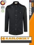 Karlowsky BLACK NEW-IDENTITY lélegző 95C-on mosható hosszúujjú férfi séf ing - munkaruha