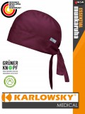 Karlowsky ESSENTIAL AUBERGINE medical újrahasznosított 95 C-on mosható fejkendő - munkaruha