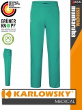 Karlowsky ESSENTIAL EMERALD férfi medical újrahasznosított 95C-on mosható nadrág - munkaruha