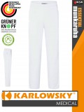 Karlowsky ESSENTIAL WHITE férfi medical újrahasznosított 95C-on mosható nadrág - munkaruha