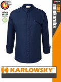Karlowsky NAVY MODERN-TOUCH lélegző 95C-on mosható hosszúujjú férfi séf kabát - munkaruha