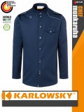 Karlowsky NAVY NEW-IDENTITY lélegző 95C-on mosható hosszúujjú férfi séf ing - munkaruha