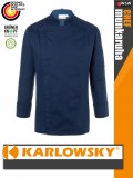 Karlowsky NAVY NOAH lélegző 95C-on mosható hosszúujjú férfi séf kabát - munkaruha