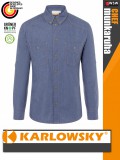 Karlowsky VINTAGEBLUE JEANS-STYLE lélegző farmer anyagú hosszúujjú férfi séfing - munkaruha