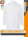 Karlowsky WHITE BASIC kevertszálas 60C-on mosható hosszúujjú férfi séf kabát - munkaruha