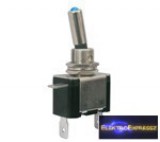 Karos kapcsoló 2pol./2pin ON-OFF 12VDC/25A (kék leddel)