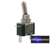 Karos kapcsoló 2pol./2pin ON-OFF 12VDC/25A (piros leddel)