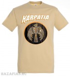 Kárpátia póló "metal"- homok