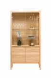 Karpis Nabytok Creativ tömör fa vitrines szekrény - tölgy