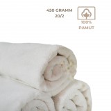 Kartaltex Frottír törölköző - 1db - 50x100 cm - fehér - enyhén bolyhos - szálloda minőség