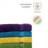 Kartaltex Frottír törölköző csomag - 3db - több méret - szálloda minőség