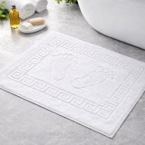 Kartaltex Kádkilépő - 50x70 cm - Tappancsos - Fehér- Frottír - Szállodai minőség