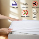 Kartaltex Vízhatlan matracvédő - gumilepedő - 120x200 cm - körgumis, pamut jersey - inkontinencia lepedő