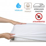 Kartaltex Vízhatlan matracvédő - gumilepedő - 160x200 cm - ATKAMENTES - körgumis, frottír - inkontinencia lepedő