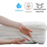 Kartaltex Vízhatlan matracvédő - gumilepedő - 58x133 cm - sarokgumis, frottír - óvodai fektető - inkontinencia lepedő