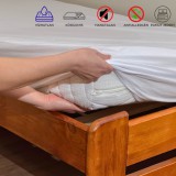 Kartaltex Vízhatlan matracvédő - gumilepedő - 80x200 cm - körgumis, pamut jersey - inkontinencia lepedő