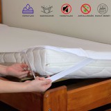 Kartaltex Vízhatlan matracvédő - gumilepedő - 90x200 cm - sarokgumis, pamut jersey - inkontinencia lepedő