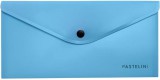 KARTON PP Irattartó tasak DL, patentos, műanyag, PASTELINI, pasztell kék