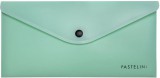 KARTON PP Irattartó tasak DL, patentos, műanyag, PASTELINI, pasztell zöld