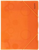 KARTON PP Műanyag gumis mappa A/4, neocolori, narancs