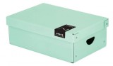 KARTON PP Tároló doboz, kicsi, 355x240x90mm, PASTELINI, pasztell zöld
