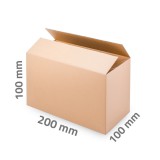 Kartondoboz 200x100x100 mm - 3 rétegű papírdoboz