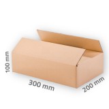 Kartondoboz 300x200x100 mm - 3 rétegű papírdoboz