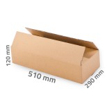 Kartondoboz 510x290x120 mm - 3 rétegű papírdoboz
