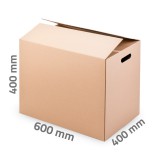 Kartondoboz 600x400x400 mm - 5 rétegű kimetszett füles költöztető doboz
